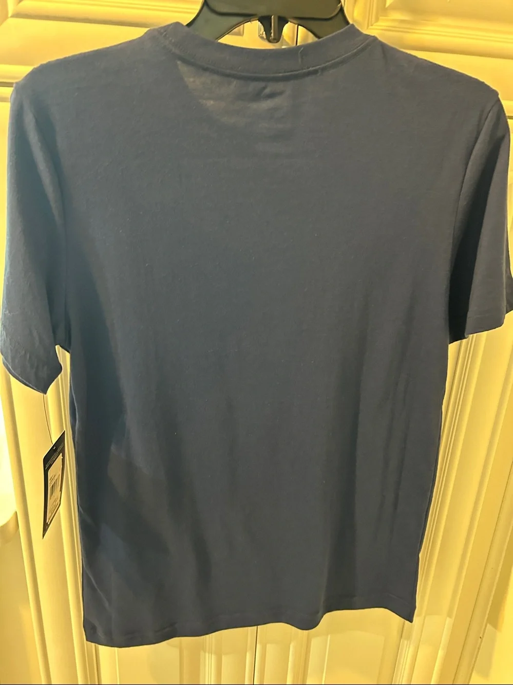 Nike boysNavy Blue Graphic Swoosh T-Shirt with Neon Accent